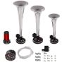 AllExtreme EXCAHS3 Car/Bikes Air Horn with 12 Volt Air Compressor and Attachment Screws and Brackets (Silver)