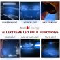 Allextreme EXBA9SB1 BA9S LED Parking Light Super Bright 5 SMD Car Interior License Plate Wedge Dome Trunk Dashboard Bulb for Car Bike and Motorcycle (2W, Blue, 2 PCS)