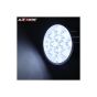 Allextreme EX12FS1 12 LED Round Fog Light Off-Road Driving Spot Lamp for Motorcycle SUV Jeep Car Truck (24W, White Light, 1 PC)