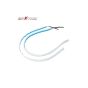 AllExtreme EXDRLY2B Flexible Silica Gel Daytime Running Strip Light Auto LED Strip Soft Tube Lamp Turn Signal Light for Bikes Cars and Home Decoration Front1 (Blue + Yellow)