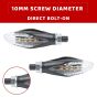 Allextreme EXTSLB2 Bullet Style Side Indicator Light Front Rear Universal Fit Turn Signal Lamp for Bikes and Motorcycles (Amber & Multicolor, 2 PCS)