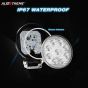 Allextreme EX4RNF2 9 LED Round Fog Light 4 Inch Waterproof Flood Lamp with Mounting Brackets for Motorcycle and Cars (27W, White Light, 2PCS)