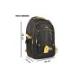 Allextreme 15.6" Water Proof Lightweight Backpack Laptop Tablet Nylon Bag for Men and Women (Black & Yellow)