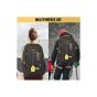 Allextreme 15.6" Water Proof Lightweight Backpack Laptop Tablet Nylon Bag for Men and Women (Black & Yellow)