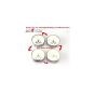 Allextreme AESSC001 12 Pcs Round Stainless Steel Spice Containers with Shaker Lids and 4 Different Knobs for Dining Table, Kitchen Counters and Racks