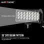 Allextreme EX24FW2 24 LED Fog Light Bar 7.5 Inch Waterproof Spot Beam Cube Worklight with Mounting Bracket for Motorcycles and Cars (72W, White Light, 2 PCS)