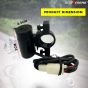 AllExtreme EXUCC005 Universal Waterproof Motorcycle USB Charger Adapter with Cap & Power LED Indicator with Installation Kit (9-36V)