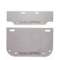 Allextreme EXNPL050 Steel Number Plate Set Front and Rear with Led Light (Silver Colour) Corrosion Proof Licence Plate