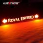 Allextreme EXNPL050 Steel Number Plate Set Front and Rear with Led Light (Silver Colour) Corrosion Proof Licence Plate