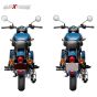 Allextreme EXNPL050 Steel Number Plate Set Front and Rear with Led Light (Silver Colour) Corrosion Proof Licence Plate