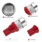 Allextreme EXT106R Universal T10 LED Parking Light 6 SMD Super Bright Interior Pilot License Plate Dome Indicator Lamp Bulb for Car Bike and Motorcycle (2W, Red, 2 PCS)