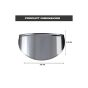 Allextreme EXMHC184 Metal Headlamp Cap Waterproof & Chrome Finished Headlight Shade Compatible with Bikes (Silver, 1pc)