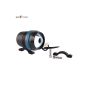 Allextreme EXBU3F2 U3 LED Fog Light Universal Spot Driving Head Lamp with Blue Ring for Cars Bikes and Motorcycles (8W, White & Blue Light, 2 PCS)
