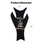 AllExtreme EXTP193 Customized Enfield Bullet Fuel/Gas Tank Pad Protector Decal Sticker (Black)