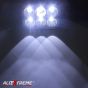 Allextreme EX6BFL1 6 LED Fog Light Waterproof Heat Sink Projector Lamp with Two Multicolor Blinking Bulb for Bikes Cars and Motorcycles (18W, White Light, 1 PC)