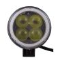 Allextreme EX4LD1R 4 LED Fog Light Spot Beam Waterproof Pod Driving Work Light with Red Outer Ring for Motorcycle Jeep Truck Boat and Cars (20W, White Light and Red, 1 PC)