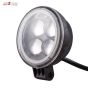Allextreme EX4LD1R 4 LED Fog Light Spot Beam Waterproof Pod Driving Work Light with Red Outer Ring for Motorcycle Jeep Truck Boat and Cars (20W, White Light and Red, 1 PC)
