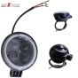 AllExtreme EX4LD2R 4 LED Fog Light Spot Beam Waterproof Pod Driving Work Light with Red Outer Ring for Motorcycle Jeep Truck Boat and Cars (20W, White Light and Red, 2 PCS)