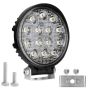 Allextreme EX14RW1 14 LED Round Fog Light 4 Inches Waterproof Off Road Driving Lamp for Car and Motorcycle (42W, White Light, 1 PC)