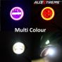 Allextreme EXU23F2 30W U23 Auxiliary Fog Lamp Waterproof Driving Spot LED Lights with Blue Demon & Red Angel Eyes for Bikes Cars Trucks ATVs SUVs Jeeps Boats (Multicolor, 2 PCS)