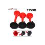 Allextreme EXCAHR3 Car/Bikes Air Horn with 12 Volt Air Compressor and Attachment Screws and Brackets for Passenger Car, Truck, SUV, Trailer, Motorcycle (Red)