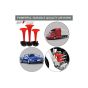 Allextreme EXCAHR3 Car/Bikes Air Horn with 12 Volt Air Compressor and Attachment Screws and Brackets for Passenger Car, Truck, SUV, Trailer, Motorcycle (Red)