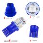 Allextreme EXT10B2P LED Parking Light Super Bright 5 SMD Car Interior License Plate Wedge Dome Trunk Dashboard Bulb for Car Bike and Motorcycle (0.6W, Blue, 2 PCS)