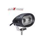 Allextreme EX2OPW2 2 LED Oval Projector Fog Light Auxiliary Spot LED Light Off-Road Driving Lamp for Motorcycle and Cars (20W, White Light, 2 PCS)