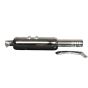 AllExtreme EXULS4 Mini Short Bottle Empty Punjabi Silencer Exhaust with Bush Compatible for BS3 and BS4 Model Bullet 350cc and 500cc (Chrome)