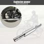 AllExtreme EXULS4 Mini Short Bottle Empty Punjabi Silencer Exhaust with Bush Compatible for BS3 and BS4 Model Bullet 350cc and 500cc (Chrome)