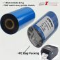 AllExtreme 3.34" x 70 M Thermal Transfer Ribbon 2 Roll Enhanced Wax Resin Ink Compatible with Eltron Datamax for Barcode Label Tag Printing (Pack of 2)