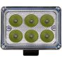 Allextreme EX6FO1P 6 LED Fog Light Bar Waterproof High Beam Off Road Driving Work Lamp for Motorcycle and Cars (18W, White Light, 1 PC)