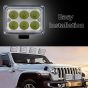 Allextreme EX6FO1P 6 LED Fog Light Bar Waterproof High Beam Off Road Driving Work Lamp for Motorcycle and Cars (18W, White Light, 1 PC)
