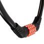 AllExtreme EXBNCL1 Anti-Theft Protection Bike Cable Lock 4 Digit Security Resettable Combination Number Locks for Helmets (2 Feet)