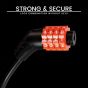 AllExtreme EXBNCL1 Anti-Theft Protection Bike Cable Lock 4 Digit Security Resettable Combination Number Locks for Helmets (2 Feet)