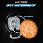 Allextreme EX9RWY1 9 LED Round Fog Light 4 Inches Waterproof Driving Lamp with Mounting Bracket for Car and Motorcycles (27W, Yellow Light, 1 PC)