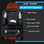 Allextreme EXCOWPB PU Leather Car Auto Seat Back Multi Pocket Organizer Universal Backseat Travel Bag for Tissue Box, Bottle and Document Storage (Black)