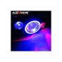 AllExtreme EXU12FLB1 U12 CREE LED Fog Light with Red and Blue Angel Eye Strobe Side Lights for Car, Motorcycle, Ambulance (30W, Red, Blue and White Light, 1 PC)