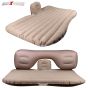 Allextreme Multifunctional Inflatable Car Bed Mattress with Two Air Pillows, Car Air Pump and Repair Kit for Travel, Trips, Camping, Picnic, Pool & Beach|Universal Fit (Cream)