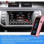 AllExtreme CARG7 Wireless in-Car Hand Free Call/Stereo Music Player Bluetooth FM Transmitter with USB Car Mobile Charger for All Android Smartphone & Other Devices (Rose Gold)