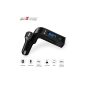 AllExtreme EXCARG7 Wireless in-Car Hand Free Call/Stereo Music Player Bluetooth FM Transmitter with USB Car Mobile Charger for All Android Smartphone & Other Devices (Black)