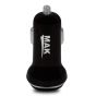 AllExtreme 3.1A Dual USB Port High Speed Travel Smart Car Charger for All Android and iPhone Devices (Black)