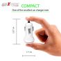 AllExtreme 3.1A Dual USB Port High Speed Travel Smart Car Charger for All Android and iPhone Devices (White)