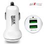AllExtreme 3.1A Dual USB Port High Speed Travel Smart Car Charger for All Android and iPhone Devices (White)