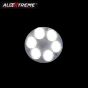 Allextreme EX6LRF2 Universal 6 LED Round Fog Auxiliary Light with Metal Stand for Bikes Motorcycle and Cars (18W, White Light, 2 PCS)