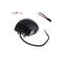 Allextreme EX2OFY1 2 LED Oval Projector Fog Light Auxiliary Spot LED Light Off-Road Driving Lamp for Motorcycle Car SUV and Bikes (20W, Yellow Light, 1 PC)