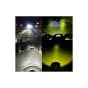 Allextreme EX2OFY1 2 LED Oval Projector Fog Light Auxiliary Spot LED Light Off-Road Driving Lamp for Motorcycle Car SUV and Bikes (20W, Yellow Light, 1 PC)