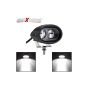 Allextreme EX2OFW1 2 LED Oval Projector Fog Light Auxiliary Spot LED Light Off-Road Driving Lamp for Motorcycle Car SUV and Bikes (20W, White Light, 1 PC)