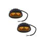 Allextreme EX4IFLY2 2 LED Oval Projector Fog Light Auxiliary Spot LED Light Off-Road Driving Lamp for Motorcycle Car SUV and Bikes (20W, Yellow Light, 2 PCS)