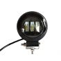 Allextreme EXM202W 3 LED Round Fog Light 4 Inches Waterproof Driving Spot Lamp with Mounting Bracket for Car and Motorcycle (30W, White Light, 1 PC)